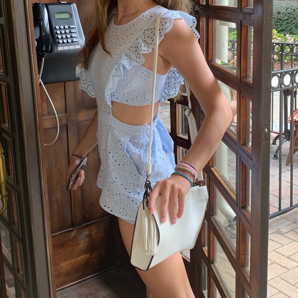 Cute blue romper